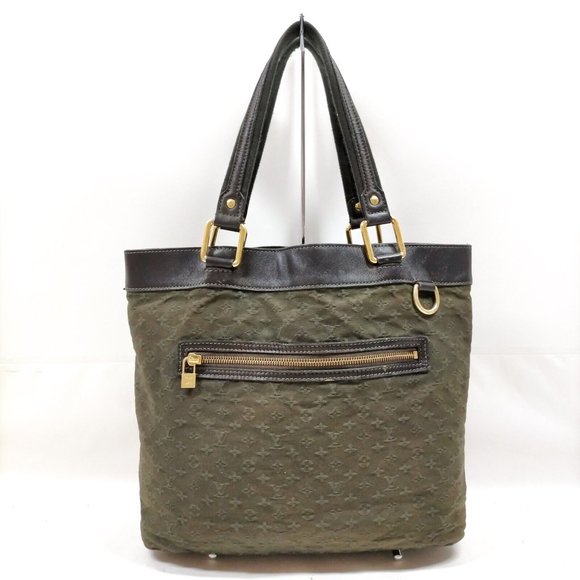 Louis Vuitton LV Hand Bag M92681 LucilleGM Greens Monogram Mini Lin